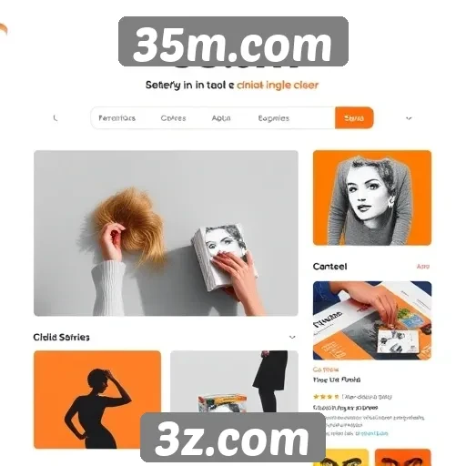 Navegação e design do site 35m.com