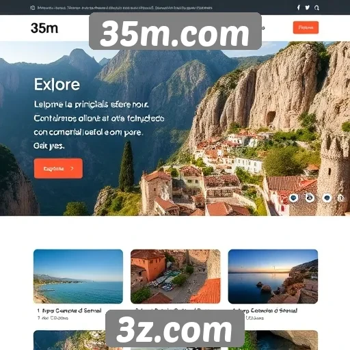 Tour virtual pelas principais seções de 35m.com